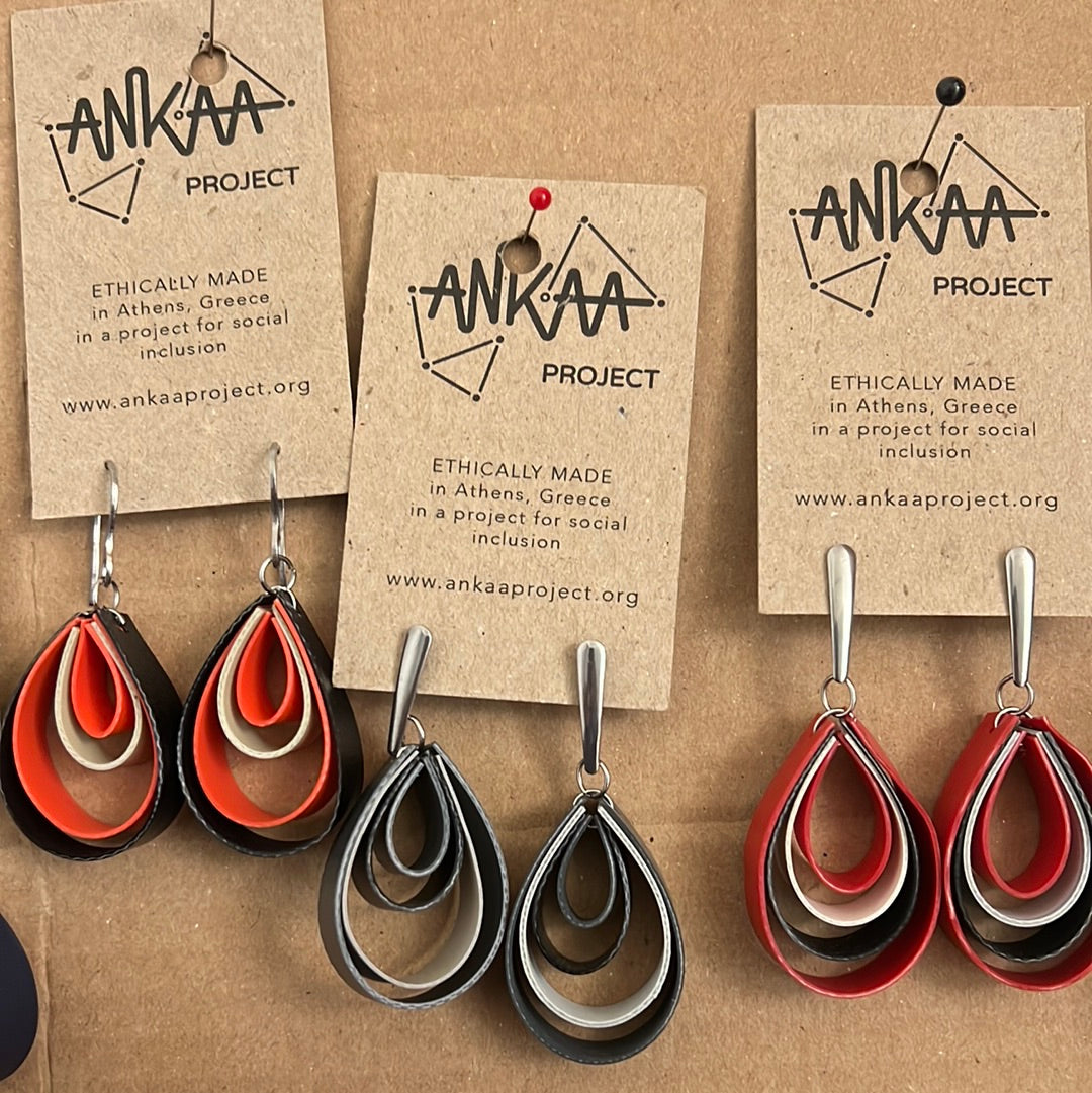 Earrings upcycled by ANKAA